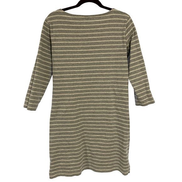 Vineyard Vines Stripe Cotton Dress Gray and White Size Medium - Picture 6 of 8
